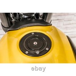 CNC Racing Fuel Tank Cap Flange Carbon Black For Aprilia RSV4 Factory 2009-2014