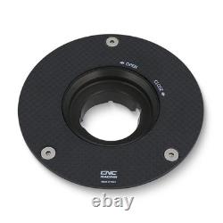 CNC Racing Fuel Tank Cap Flange Carbon Fiber TSB21 Aprilia RSV4 Factory 2009-14