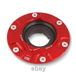 CNC Racing Fuel Tank Cap Flange Gear Black TSB12B For MV Agusta F3 675 2012-2020