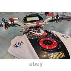 CNC Racing Fuel Tank Cap Flange Gear Black TSB12B For MV Agusta F3 675 2012-2020