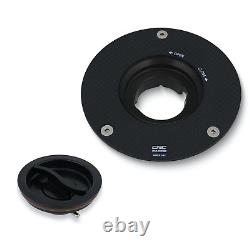 CNC Racing Quick Release Carbon Tank Cap KTM RC8 09-15 Satin Carbon Black
