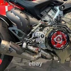 CNC Racing polished fuel tank cap flange Carbon Ducati Multistrada V2S 2022-2024