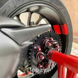 CNC Racing polished fuel tank cap flange Carbon Ducati Multistrada V2S 2022-2024