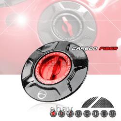 Carbon Twill Racing Fuel Tank Cover Gas Caps for Ducati 899 959 1199 PANIGALE