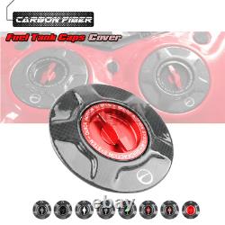 Carbon Twill Racing Fuel Tank Cover Gas Caps for Ducati 899 959 1199 PANIGALE