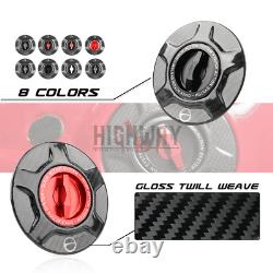 Carbon Twill Racing Fuel Tank Cover Gas Caps for Ducati PANIGALE V2 V4 V4S/R