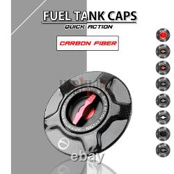 Carbon Twill Racing Fuel Tank Cover Gas Caps for Ducati XDIAVEL S 2016-2020