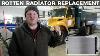 Crusty Plow Truck Gets New Radiator