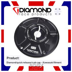 DIAMOND QUICK RELEASE FUEL TANK CAP KAWASAKI Z1000 (inc. SX) 10-19 2010 2019