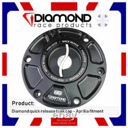 DIAMOND RACE PRODUCTS APRILIA RS125 QUICK RELEASE TANK CAP 2011-2012 Models