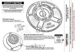 DIAMOND RACE PROD. QUICK RELEASE FUEL TANK CAP KAWASAKI ZX10R 2020 3-bolt