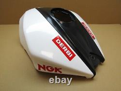 Derbi GPR 125 2010 3,529 miles fuel tank panel white (6851)