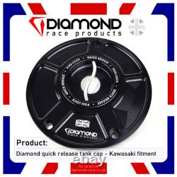 Diamond Quick Release Fuel Tank Cap For Kawasaki H2 / H2R 2017-2018