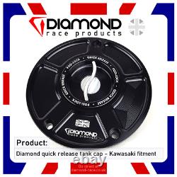 Diamond Quick Release Fuel Tank Cap For Kawasaki H2 / H2R 2021-2022