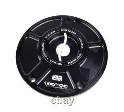 Diamond Quick Release Fuel Tank Cap For Kawasaki ZZR1400 2014-2015