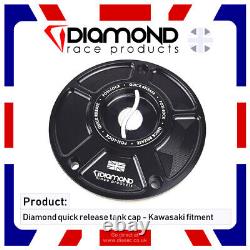 Diamond Race Prod. Quick Release Fuel Tank Cap Kawasaki Z800 13-14 2013 2017