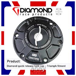 Diamond Race Prod. Triumph Quick Release Tank Fuel Cap Daytona 675 2006'06