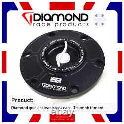 Diamond Race Prod. Triumph Quick Release Tank Fuel Cap Daytona 675r 2010'10