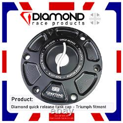 Diamond Race Products Triumph Quick Release Tank Fuel Cap Daytona 675 2013'13