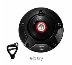 Ducati Rizoma Supersport / Monster Racing Fuel Cap Black Aluminum Ducati Rizoma Supersport / Monster Racing Fuel Cap Black Aluminum