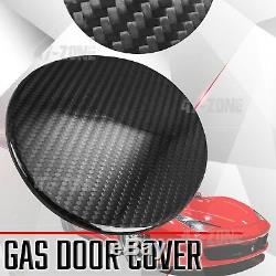 For 10-15 Ferrari 458 Italia Spide Real Carbon Fiber Gas Door Cover Overlay Trim