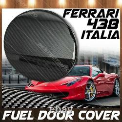 For 2010-2015 Ferrari 458 Italia Spider Carbon Fiber Gas Fuel Door Cover Overlay