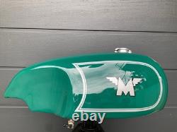For Legendary Matchless G50 racing AL fuel petrol tank with an older repair