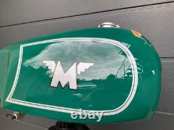 For Legendary Matchless G50 racing AL fuel petrol tank with an older repair