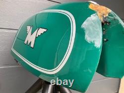 For Legendary Matchless G50 racing AL fuel petrol tank with an older repair