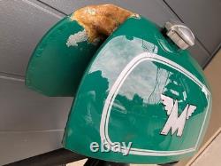 For Legendary Matchless G50 racing AL fuel petrol tank with an older repair