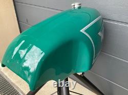 For Legendary Matchless G50 racing AL fuel petrol tank with an older repair
