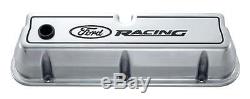 Ford Racing Aluminium Rocker Valve Covers Polished 289 302 351 Windsor Mustang