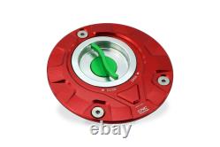 Fuel Tank Cap Tricolor Livery Cnc Racing For Ducati Monster 1200 / S / R 2014-20