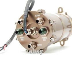 Fuji Racing Billet Twin Fuel Pump Anti Surge Tank 1.2L & 2x 340LPH Fuel Pumps