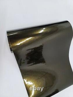 Gloss Glossy Black GOLD Sparkle Metallic Vinyl Car Wrap Film Sticker Decal Sheet