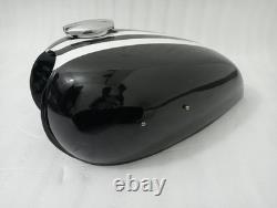 Honda CB550 Alloy Black Painted with Racing Stripes Fuel Petrol Tank 1974 Model