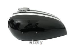 Honda CB550 Steel Black Painted with Racing Stripes Fuel Petrol Tank 1974 Model