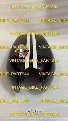 Honda CB550 Steel Black Painted with Racing Stripes Fuel Petrol Tank 1974 Model