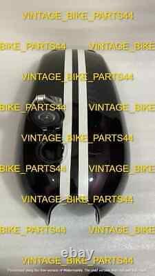 Honda CB550 Steel Black Painted with Racing Stripes Fuel Petrol Tank 1974 Model