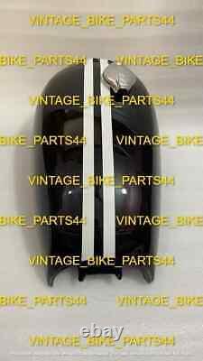 Honda CB550 Steel Black Painted with Racing Stripes Fuel Petrol Tank 1974 Model