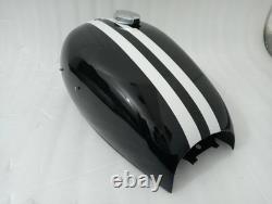 Honda CB550 Steel Black Painted with Racing Stripes Fuel Petrol Tank 1974 Model