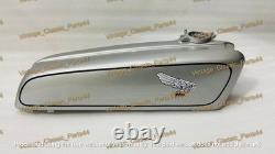 Honda cr110 50cc Racing Motorcycle Steel Silver Painted Fuel Tank 1962-1963