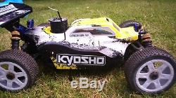 Kyosho inferno neo racing buggy. 1/8 scale, nitro. Only had 2 tanks of fuel