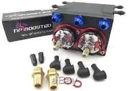 NPboosted TWIN FUEL PUMPS 600LPH with SURGE TANK AN8 Kit REPLACES 044 1000HP Rated