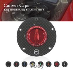New Racing Carbon Fiber Gas Fuel Tank Caps for Aprilia RSV4 RF LE 2016-2019