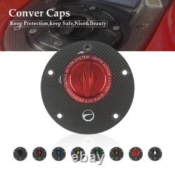 New Racing Carbon Fiber Gas Fuel Tank Caps for YAMAHA YZF-R6 99-20 YZFR1 98-20