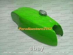 New Rickman Road Race Aluminum Green Painted Gas Fuel Petrol Tank Cafe Racer