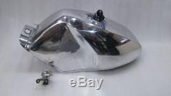 New Yamaha Tzr Tzr250 Chromed Steel Race Spec Petrol Tank With Cap And Tap