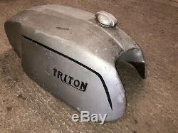 Norton, Triton Slimline Alloy Fuel Tank, Petrol Tank Vintage Road Race, Cafe Rac