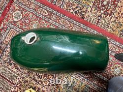 Norton racing fibreglass fuel gas tank with double fuel taps 750 Commando